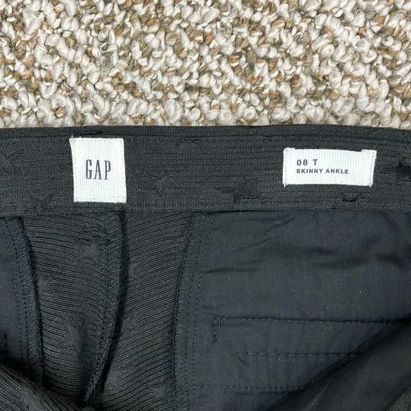 GAP STARS BLACK TROUSERS SKINNY ANKLE SIZE 8 31 inseam NWT - Picture 11 of 13